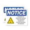 Signmission Radiation & Laser Sign, 7 in H x 10 in W, Plastic, Rectangle OS-2PACK-NS-P-710-L-17711 - alternate 1
